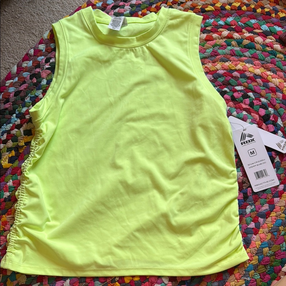 Reebok Neon Yellow Tank Top